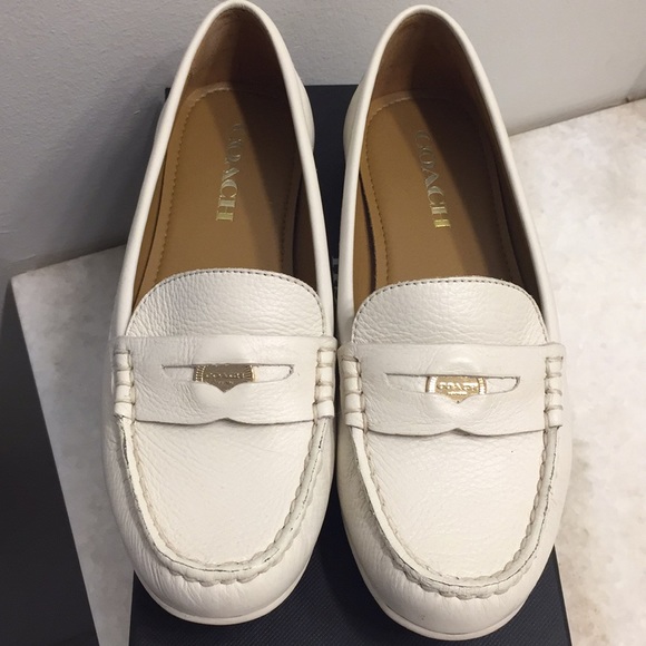coach penny loafers
